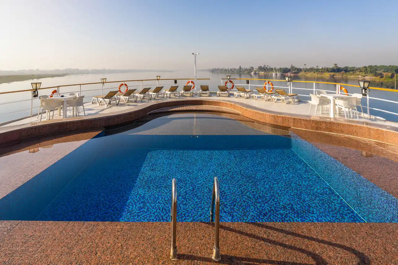 Sun deck of the Star Of Luxor Nile cruise